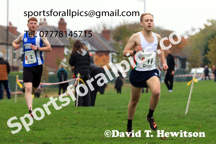 Senior Mens relay, 2025 Northern Cross Country Relays, Graves Park, Sheffield. Photo: David T. Hewitson/Sports for All Pics
